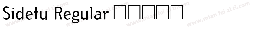 Sidefu Regular字体转换